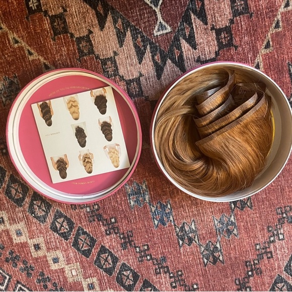 12 inch seamless natural red balayage hair extensions from Luxy - Picture 5 of 8